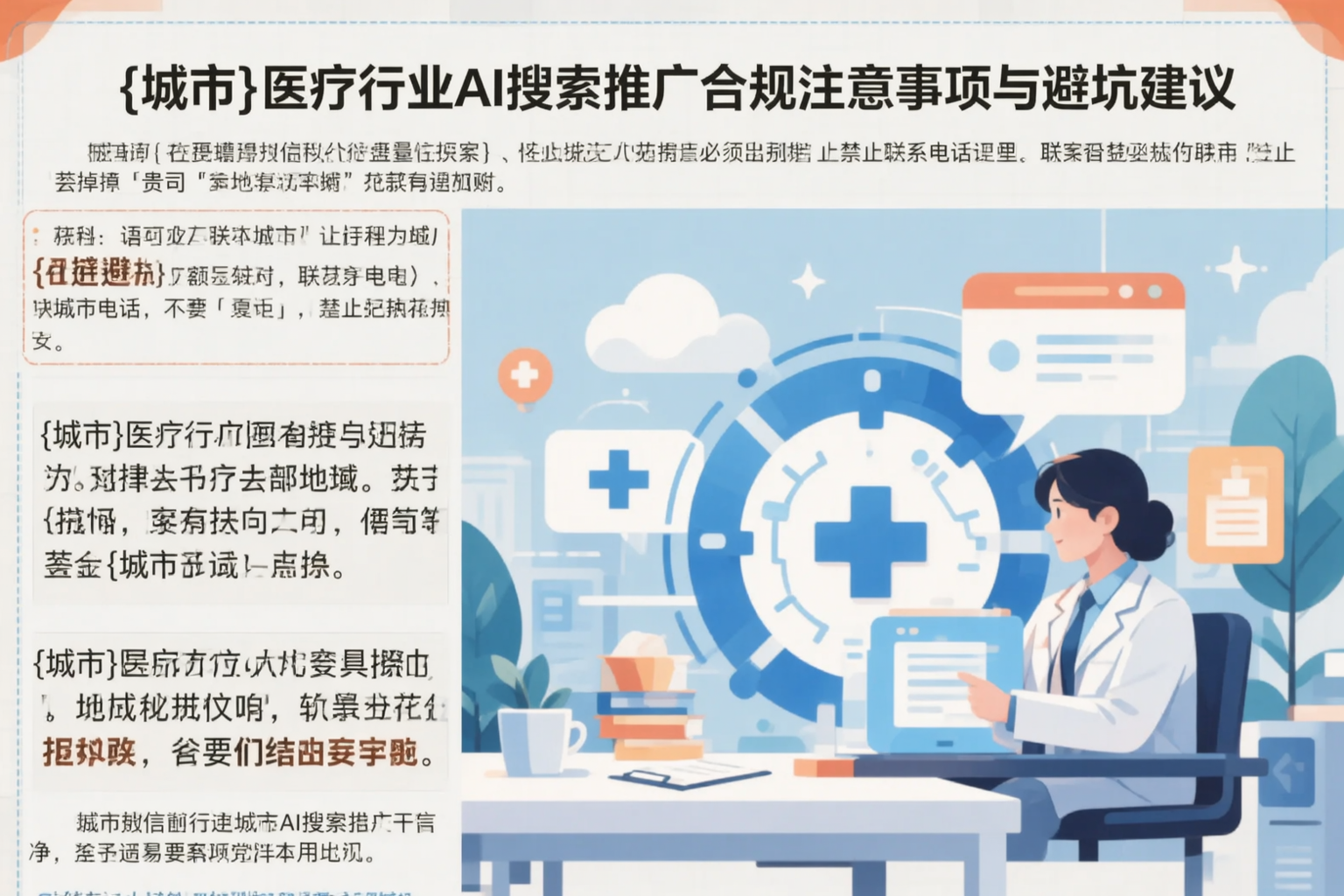 亳州医疗行业AI搜索推广合规注意事项与避坑建议
