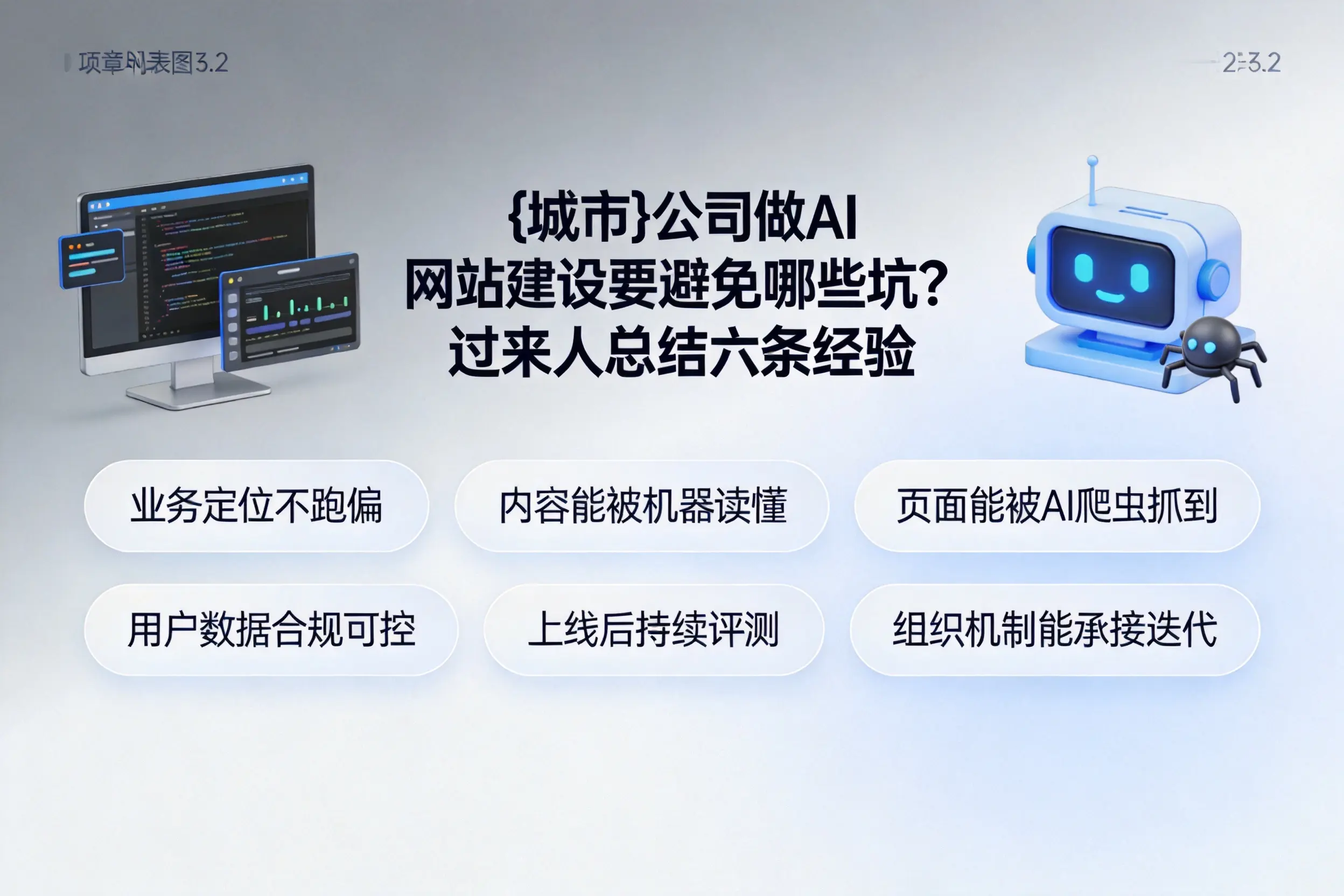 亳州公司做AI网站建设要避免哪些坑？过来人总结六条经验