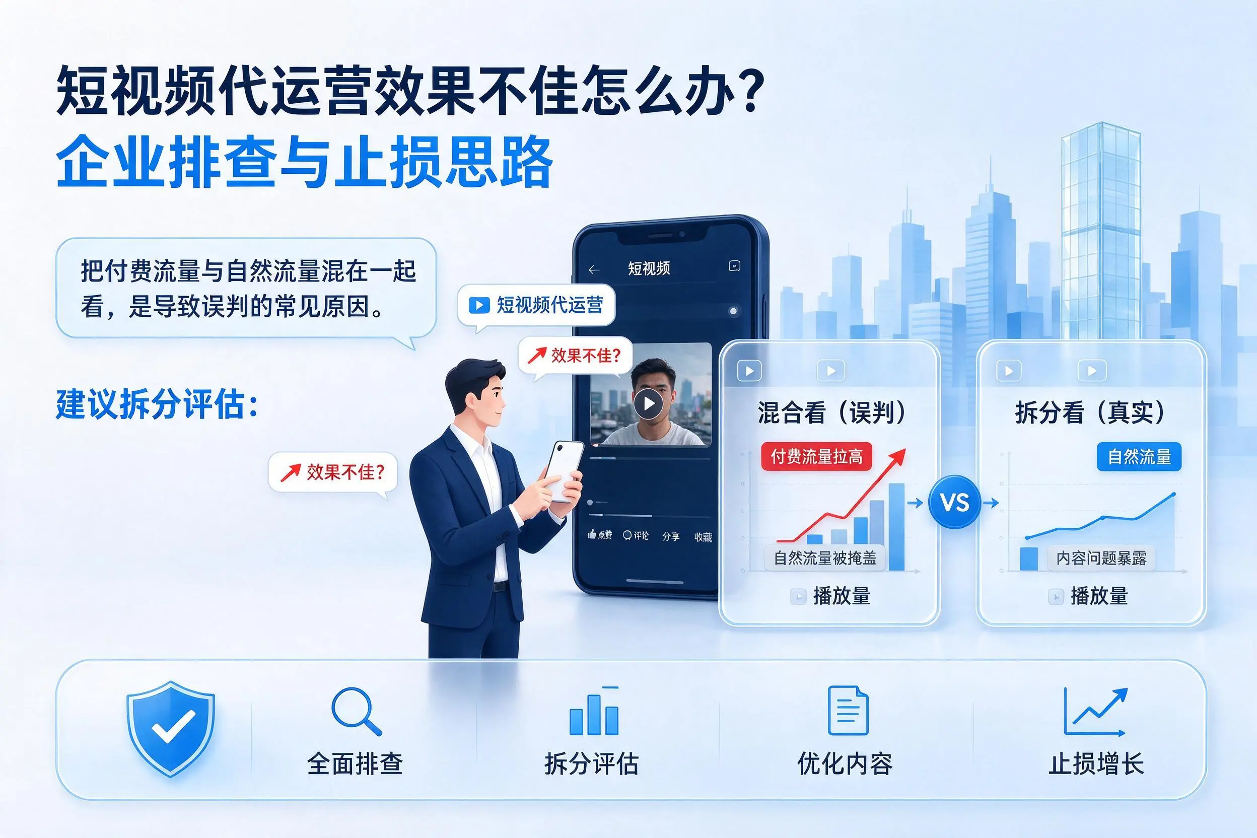 短视频代运营效果不佳怎么办？亳州企业排查与止损思路